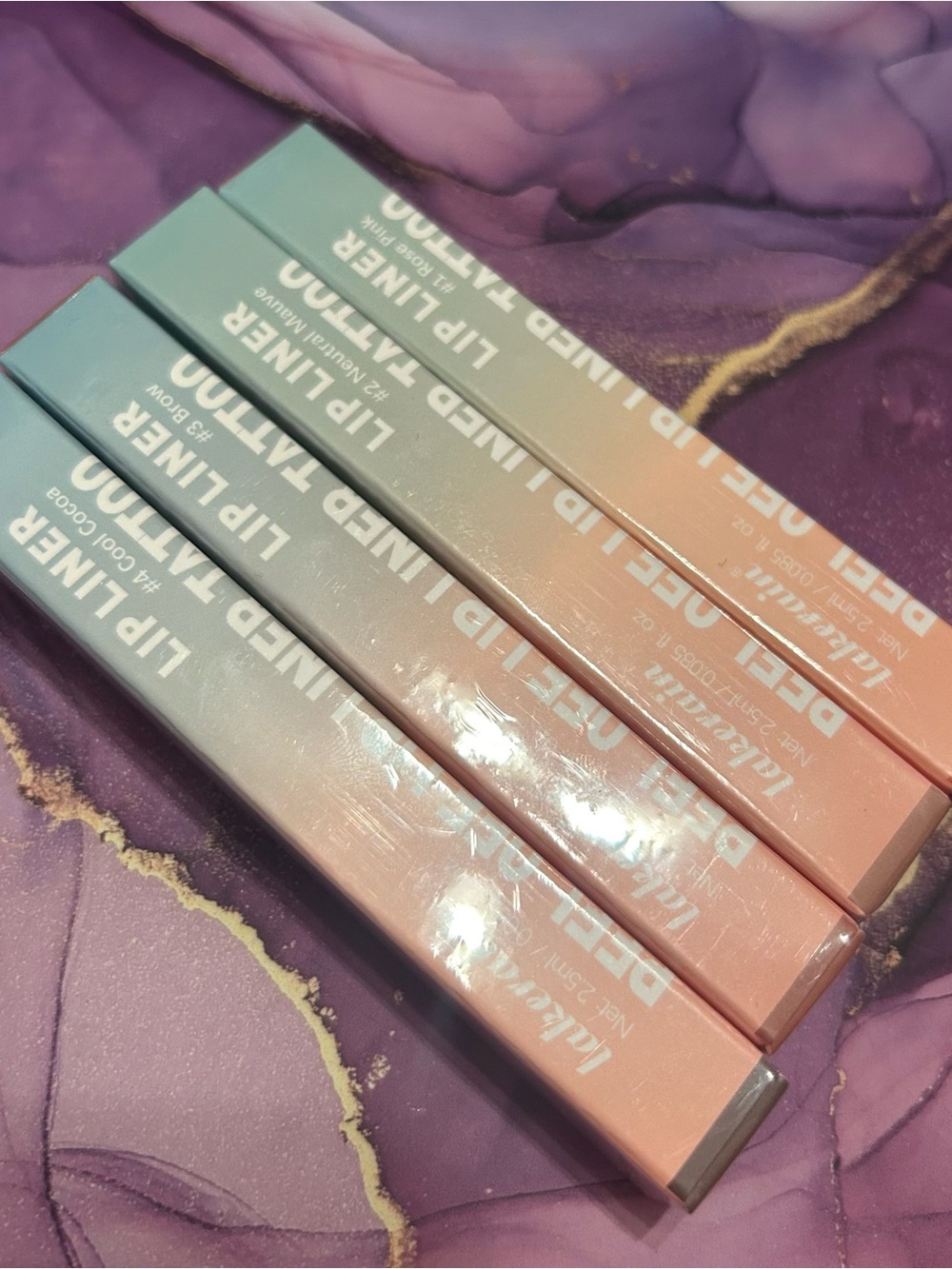 Lip Liner Peel Tattoo - Neutral Pink Nude Shades
